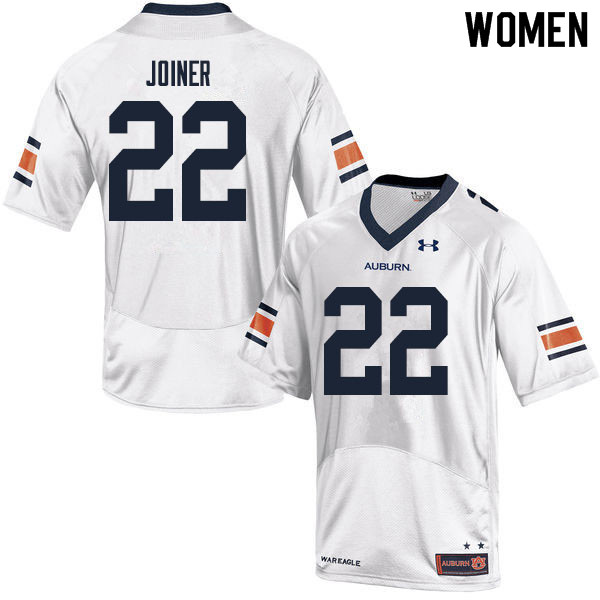 Women #22 Harold Joiner Auburn Tigers College Football Jerseys Sale-White